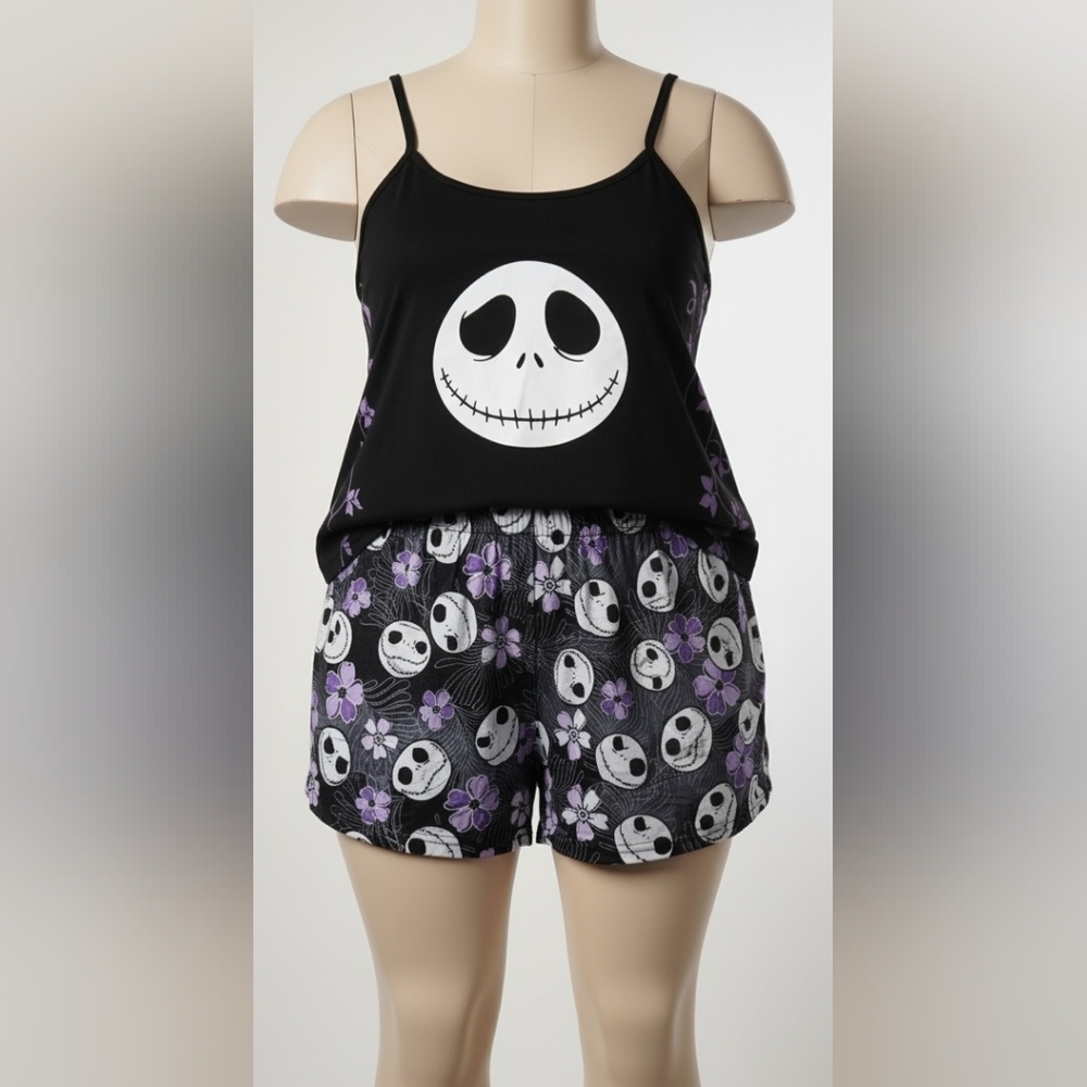 Disney Nightmare Before Christmas Jack Skellington Lounge Sleep Shorts